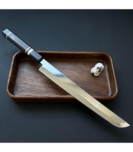 T*p様 【新品】ステン本焼V金10号切付柳刃包丁270mm 黒檀八角柄 Amazon | 【柳刃包丁 9寸】V金10号 鋼材 刺身包丁 真空焼き入れ
